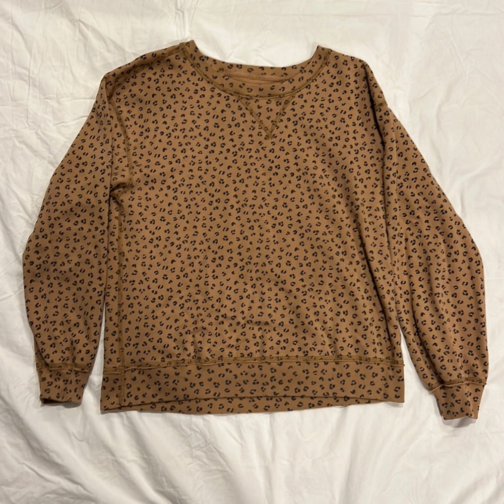 Animal print Abercrombie Crewneck